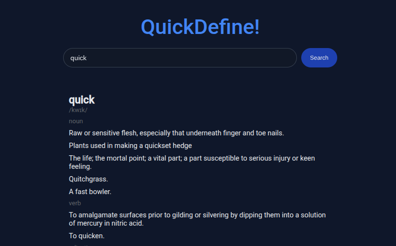 QuickDefine!